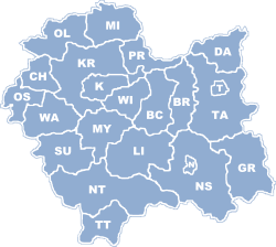 A Kis-lengyelországi vajdaság járásai