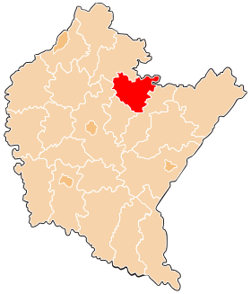 Umístění Leżajsk County