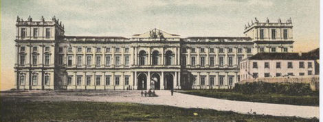 An 1870 illustration of the Ajuda Palace, during its time as residence to the Royal Family of King Luís