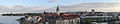 English: A panoramic view from the mole tower in Friedrichshafen to town and port. Deutsch: Panoramablick vom Moleturm in Friedrichshafen auf die Stadt und den Hafen.