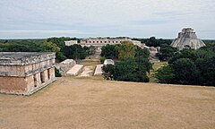 Panorama över Uxmal.