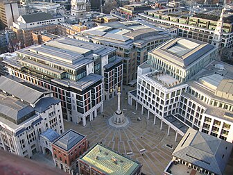 Paternoster Square, nouveaux ensembles dans le quartier de la cathédrale Saint-Paul à Londres (Royaume-Uni). (définition réelle 1 600 × 1 200*)