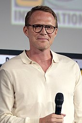 Paul Bettany portrayed both versions of Vision seen in the episode, with extensive visual effects required to create the two characters. Paul Bettany (48469131797) (cropped).jpg