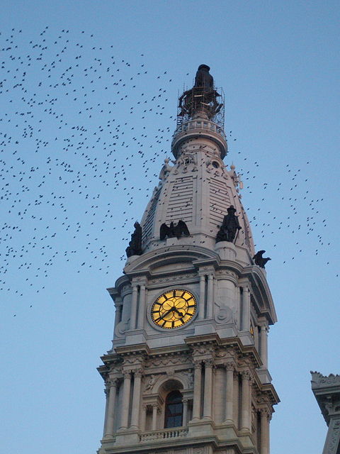 Philadelphia City Hall with the statue of William Penn in the tower's top