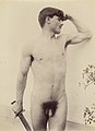 11067. Uomo nudo con spada. / Nude man with a sword.