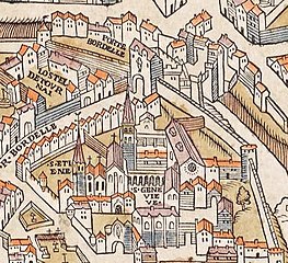 L'abbaye sur le Plan de Truschet et Hoyau (1550).