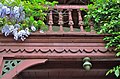 English: Veranda with wisteria on the south side Deutsch: Veranda mit Blauregen an der Südseite