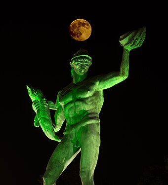 The Poseidon Statue at Götaplatsen, a well-known cultural symbol and landmark