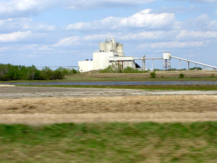 A PotashCorp mine in Patience Lake. The province is the world's largest exporter of potash.