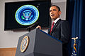 President Barack Obama speaking on the military intervention in Libya at the National Defense University 9.jpg