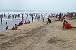 Puri Beach with crowds