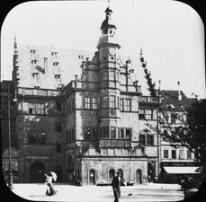 Rathaus 1901 von Norden (Markt)