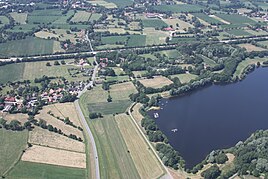 Klein-Bornhorst und der Große Bornhorster See aus der Luft
