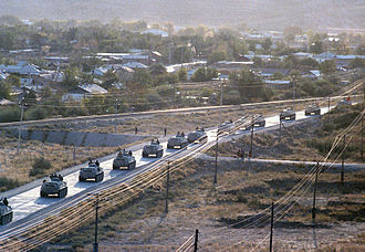 Soviet soldiers returning from Afghanistan. 20 October 1986, Kushka, Turkmenia. RIAN archive 644461 First stage in the Soviet troop withdrawal from Afghanistan.jpg