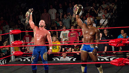 Wrestling's Greatest Tag Team as ROH World Tag Team Champions.