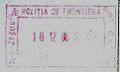 Exit stamp for air travel, issued at Timișoara Airport shortly before the Entry of Romania in the EU.