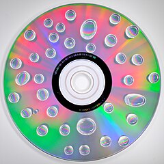 Rainbow and drops on a CD.jpg