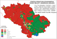 Етнички састав Санџака по насељима, према пописима из 2002. и 2003. године