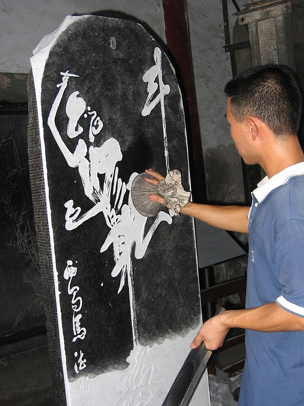 Reproduction of calligraphy