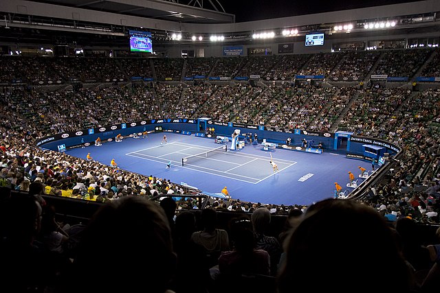 Rod Laver Arena is widely known as the venue which hosts the annual Australian Open in tennis.