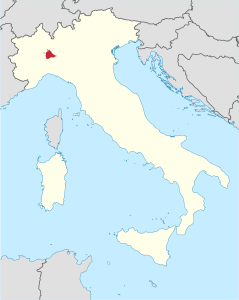 Map of the Diocese of Vigevano