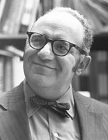 Murray Rothbard (1926-1995), who is credited with coining the words anarcho-capitalist and anarcho-capitalism. Rothbard '70s.jpg