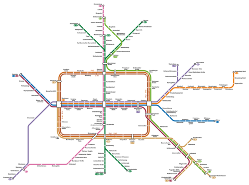 Karta berlinskog S-voza