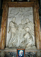 Jesus med Maria Salome och apostlarna Jakob och Johannes av Cosimo Fancelli.