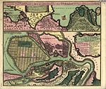 מפת סנקט פטרבורג מהמאה ה-18