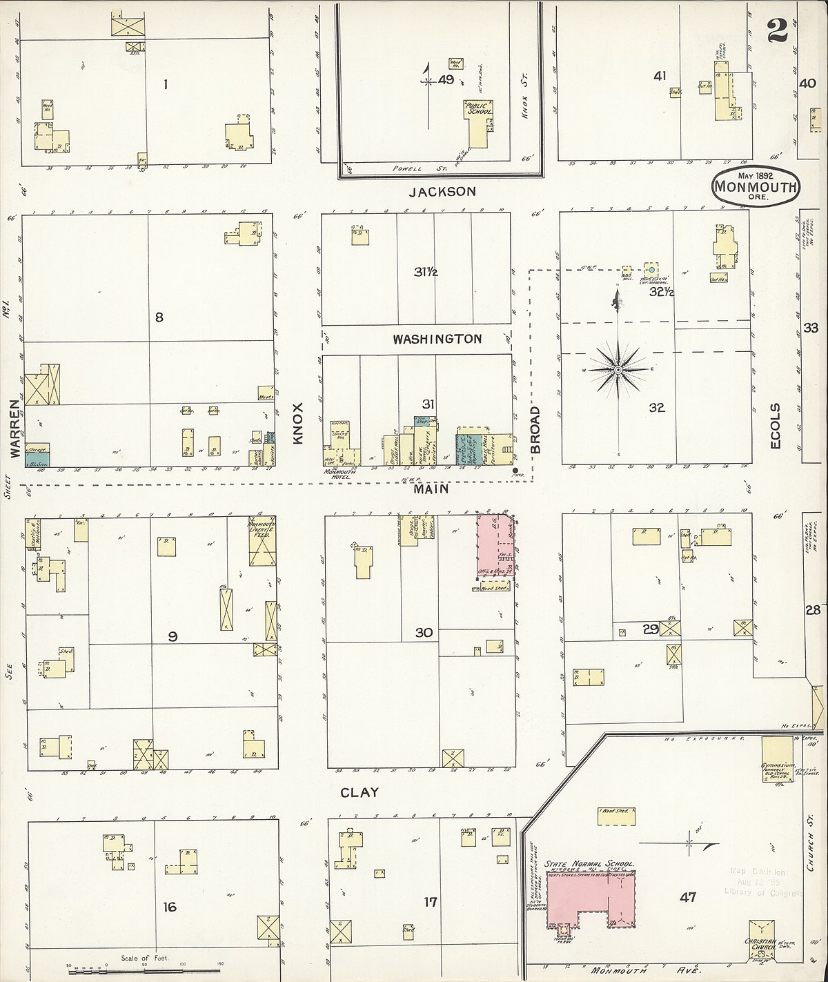 File Sanborn Fire Insurance Map From Monmouth Polk County Oregon