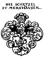 Wappen der hessischen Schetzel zu Merxhausen