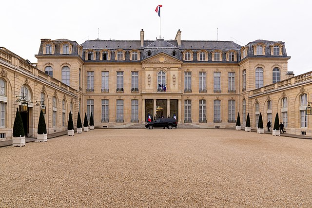 The Élysée Palace, the principal residence of the president