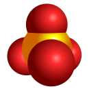 Struttura 3D van der Waals dello ione selenato