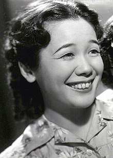 Shizuko Kasagi in the film Ginza Kankan Musume