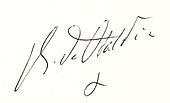 signature de René de Obaldia