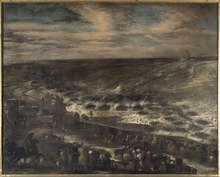 Battle of Lund, secondary engagement - Johann Philip Lemke Slaget vid Lund. Andra drabbningen. (Johann Philip Lemke) - Nationalmuseum - 176998.tif