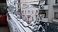 Snow in the Sepolia district in Athens