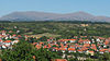 A view from the hills to the residential area