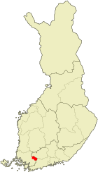 Location of Somero in Finland