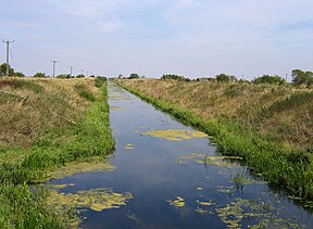 South Forty Foot Drain from Neslam Bridge, Pointon, Lincolnshire, England..jpg