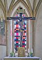 Die katholische Kirche St. Alban in Bötzingen Oberschaffhausen Bilder aus dem Inneren Hauptaltar und Kreuz