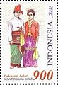 Stamp of Indonesia - 2000 - Colnect 261367 - Regional Costumes - West Nusa Tenggara.jpeg