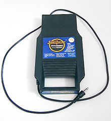 The Starpath Supercharger (pictured) was required to play Dragonstomper on the Atari 2600. Starparth.jpg