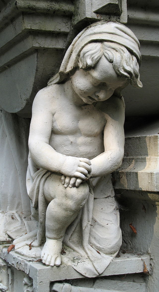 Элемент гробницы скульптора Хендрика Пикери и его сына Густафа на кладбище Стеенбрюгге (Брюгге, Бельгия)