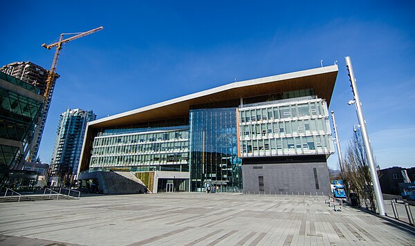 The Surrey, British Columbia city hall serves as the fictional San Jose St. Bonaventure Hospital in exterior shots.