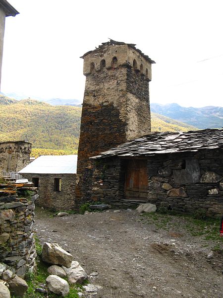 File:Svan tower in Ushguli - panoramio.jpg