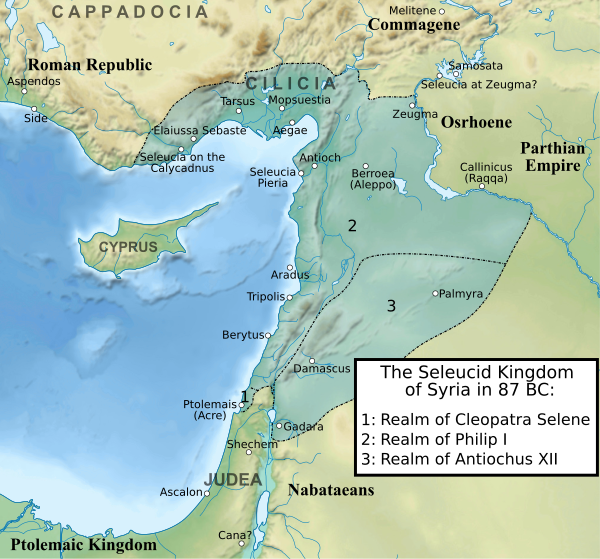 Seleucid Kingdom in 87 BC