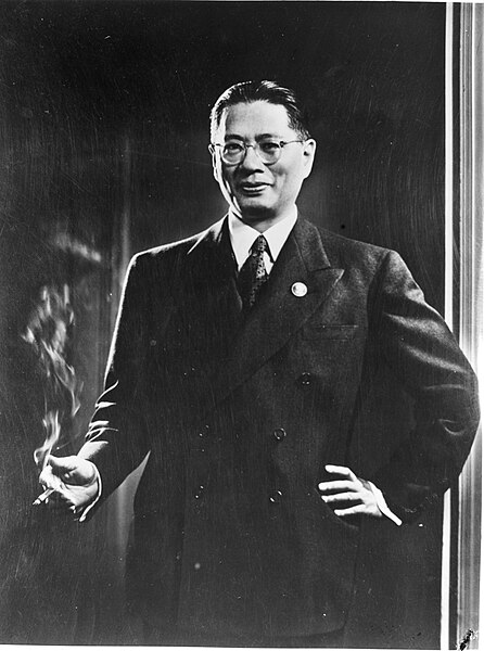 File:T.V. (Tse-Ven) Soong, minister-president van China, Bestanddeelnr 900-8980.jpg