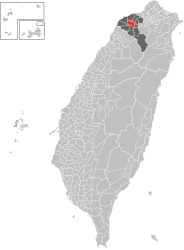 District de Zhongli - Carte