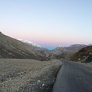 Vue du col de Taraz.